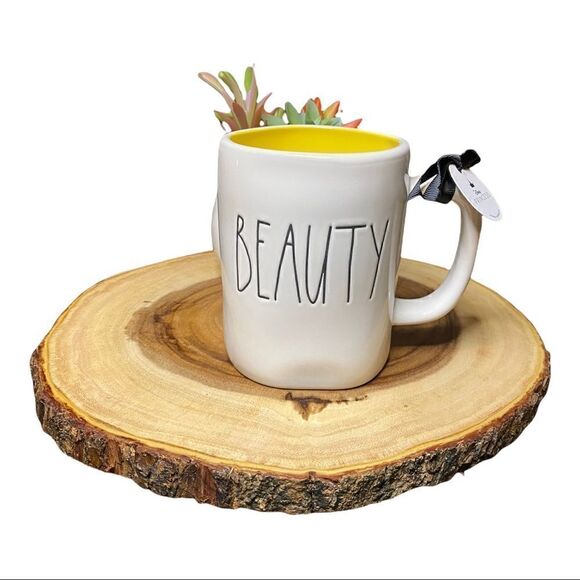 Rae Dunn “BEAUTY” Beauty & The Beast Belle Disney Princess Double-Sided Mug - Picture 1 of 7